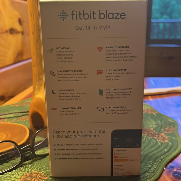 Fitbit blaze - good, used condition, two straps - Picture 9 of 11